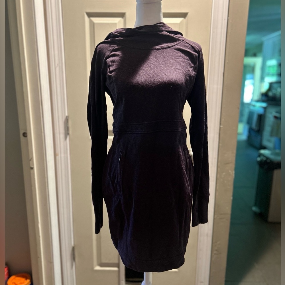 Athleta Dark Purple Long Sleeve Dress